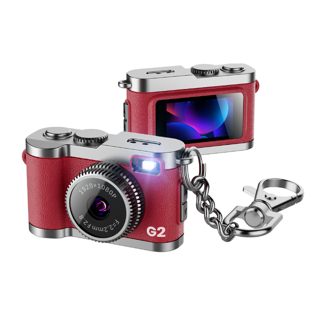 New Exquisite Keychain Mini Digital Camera Pocket Video Camera 1080P Recorder Children's Gift Retro Camera Suitable for Travel