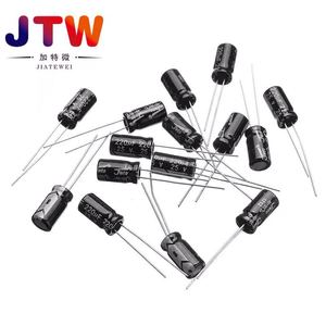 ชุดตัวอย่างคาปาซิเตอร์อะลูมิเนียมอิเล็กโทรไลต์ JTW 0.1UF-1000UF แบบโพลาไรซ์ สำหรับซ่อมอุปกรณ์อิเล็กทรอนิกส์และงาน DIY - Product Image 5