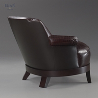 EKAR Fauteuil en bois moderne Design en bois de hêtre pour espaces de détente-pour la maison, le bureau et le salon Confort