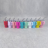 Mini-gobelet isotherme en acier inoxydable à double paroi de 3 oz, multicolore, avec poignée, pour sublimation, vente en gros