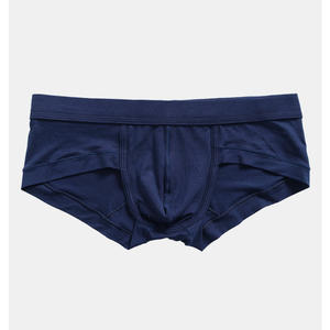 सेक्सी पुरुष मॉडल लोचदार फाइबर नरम बॉक्सर अंडरवियर ठोस रंग लुभावनी बड़ी थैली ब्रिश पुरुषों के लिए अनुकूलित वयस्क - Product Image 5