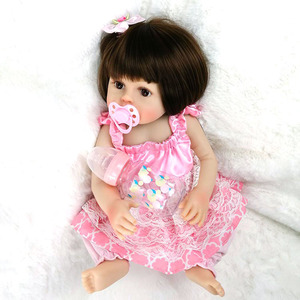 Muñeca Bebé <span class=keywords><strong>Reborn</strong></span> de Silicona Realista de 18 Pulgadas, Muñeca Bebé <span class=keywords><strong>Reborn</strong></span>, Muñeca Bebé Realista - Product Image 3