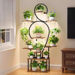 <span class=keywords><strong>Étagère</strong></span> <span class=keywords><strong>à</strong></span> fleurs moderne de style europé<span class=keywords><strong>en</strong></span> <span class=keywords><strong>à</strong></span> 9 niveaux, lampe de culture intérieure, <span class=keywords><strong>en</strong></span> fer et <span class=keywords><strong>bois</strong></span>, pour salon, rangement de <span class=keywords><strong>plantes</strong></span> vertes <span class=keywords><strong>à</strong></span> domicile - Product Image 1