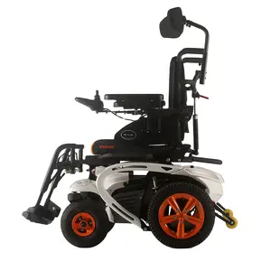 Hospital añoso gente altura ajustable manual plegable silla de ruedas baño silla con ruedas de pie y la cabeza resto - Product Image 1