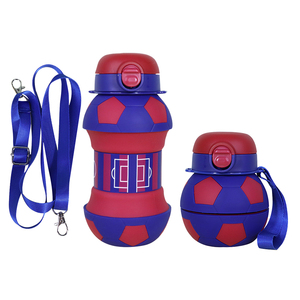 <span class=keywords><strong>Gourde</strong></span> en Silicone Pliable Pliable et Pliable pour le Football et le Football, Réutilisable pour les Enfants, le Voyage, le Sport - Product Image 1