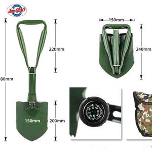 <span class=keywords><strong>Pala</strong></span> de Carbón de Acero con Alto Contenido de <span class=keywords><strong>Carbono</strong></span> JUNQIAO, <span class=keywords><strong>Pala</strong></span> Plegable para Camping con Mango de Madera Resistente al Agua, Tapa y 3 Años de Garantía - Product Image 5