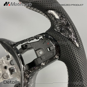 Volant personnalisé en fibre de carbone à paillettes argentées pour Honda Accord Civic Si Type-R FL5 CR-V 11e génération 2022-2026 - Product Image 4