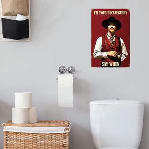 Letrero Metálico Decorativo Estilo Vaquero del Oeste, Decoración para Cuarto de Hombre, Arte Decorativo, Letreros Vintage de Metal, Arte Retro para Pared, Regalo para Fanáticos - Product Image 3