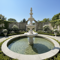 Fontaine d'eau en pierre de granit naturel, style marocain, décoration de jardin extérieur, tailles personnalisées, design Laystone