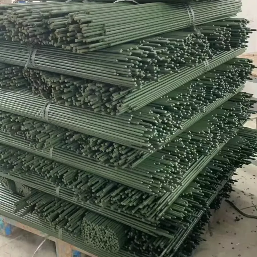 Hot Selling 1.8m Garden Stakes Plastic Coated plant supports sticks for climbing plants