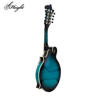 Mandoline de style F, bleu burst, instrument de musique, mandoline ovale, instrument de musique complet
