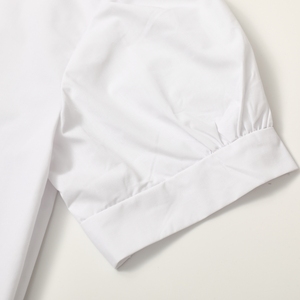 Uniforme scolaire pour filles d'<span class=keywords><strong>Afrique</strong></span>, robe courte, tablier, ensemble chemise, manches courtes, chemises blanches, modèles d'uniformes pour l'école primaire, OEM ODM - Product Image 3