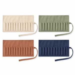 Estuche para Lápices Enrollable de Lona con Cierre de Lazo, Bolsa para Artículos de Papelería con Logotipo Personalizado, Regalo Corporativo al por Mayor - Product Image 5