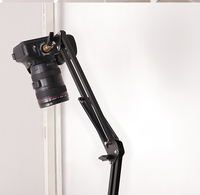 Support de microphone de bureau Kaliou J047, bras en alliage d'aluminium réglable à 360 degrés, noir, pour diffusion en direct et enregistrement