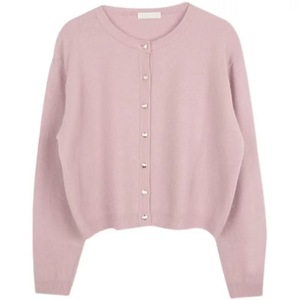 Cárdigan de lana informal para mujer, abrigo cómodo de un solo pecho de Color sólido para uso diario, venta al por mayor, gran oferta - Product Image 1