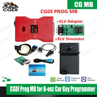 Programmeur de clés prenant en charge toutes les clés perdues pour CGDI Prog MB pour l'ajout de clés de voiture B-enz avec adaptateur ELV/NEC adaptateur de réparation CGDI MB Plus ELV