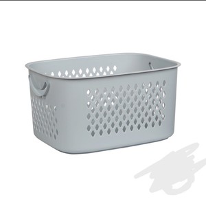 HALO Contemporary <b>Plastic</b> Laundry <b>Basket</b> with Handles Woven Storage Design for Clothes Toys Bathroom Bedroom Home Organizer - Product Image 4