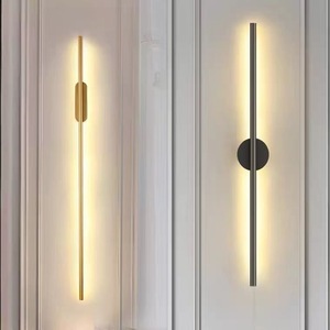 Unique Modern Linear <b>Wall</b> Lamp Stainless Steel Long Strip <b>Light</b> For Living Room Bedroom Background Lighting - Product Image 1