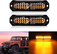 Hochwertige LEDs Not lichter Amber Hazard Beacon Warnsignal leuchten Blinkende Arbeits licht leiste für Auto Fahrzeug boot