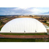 Dômes gonflables avec support pneumatique Structure à membrane en PVC PVDF Dôme pneumatique de football professionnel pour GYM Tennis Sports Stadium