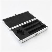 Petite mallette en métal avec serrure en aluminium avec mallette de transport en aluminium dur en mousse personnalisée pour instrument de bagage pour ordinateur portable
