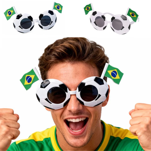 Nouvelles Lunettes de Soleil Carrées Grandes pour Enfants 2026, Design Drapeau de Football, Protection UV400 Été Hiver, Autocollants Multi-Surfaces - Product Image 1