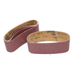 hot seller 64*406mm wearable abrasive sanding belt gxk51for polishing plastic surface