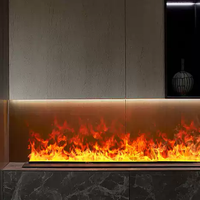 Cheminée électrique à vapeur d'eau haut de gamme de 1500 mm avec humidificateur atomisé 3D, effet de brouillard d'eau, cheminée à vapeur d'eau, chauffage électrique à LED