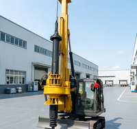 Foreuse rotative compacte de 1500 mm de large et 30 m de profondeur avec système d'optimisation pour la construction en espaces restreints