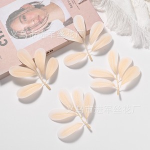 Feuille d'arachide artificielle Jia Jun 11 cm en plastique et soie pour décoration de mariage et de maison - Product Image 4