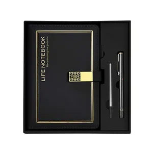 High quality new multicolour business gift set thread book hardcover office school A5 notebook sets