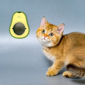 Avocado Original Factory Healthy <span class=keywords><strong>Silvervine</strong></span> Rotatable Kitten Toys Cat Nip Ball - Product Image 4