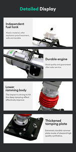 Martillo de impacto eléctrico para compactación de carreteras, máquina apisonadora para construcción de edificios - Product Image 3