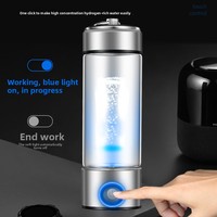 Gobelet à eau enrichi en hydrogène, directement de l'usine, fonction de séparation hydrogène-oxygène, verre borosilicate, capacité de 450 ml, promotions de vente