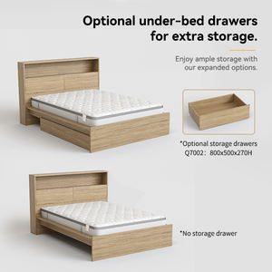 Cadre de lit de luxe moderne <span class=keywords><strong>avec</strong></span> rangement | Lit en bois haut de gamme Factory Direct - Product Image 6