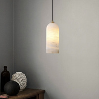 Lampe suspendue minimaliste en albâtre, petite lampe suspendue en marbre, style nordique pour salon, chambre à coucher