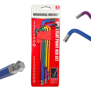 Heavy Duty 9PCS Folding Hex <b>Key</b> Set <b>T</b> Handle Allen Wrench Universal Hand Repair Tools - Product Image 5