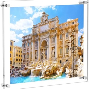 Factory Wholesale Modern Customizable Transparent for Acrylic <b>Floating</b> Picture Frame for Desktop & Countertop Home Decor - Product Image 5