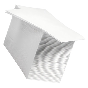 <span class=keywords><strong>Serviettes</strong></span> et <span class=keywords><strong>serviettes</strong></span> en <span class=keywords><strong>papier</strong></span> jetables écologiques 40*40cm 1 plis en pâte de bois vierge Airlaid 6 plis blancs 55gsm pour dîner, fête, mariage - Product Image 2