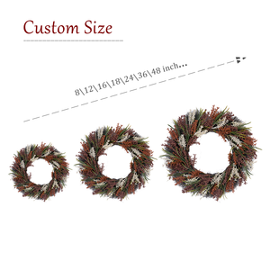 12"14"18"22"26" Autumn Grass <b>Wreaths</b> with Wheat Ears Plastic Artificial Vine Bulk Purchase of High Grade <b>Wreaths</b> - Product Image 6