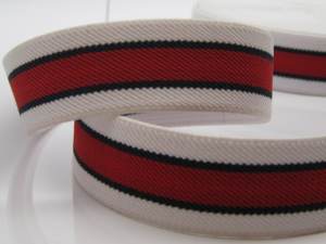 3cm Thick <span class=keywords><strong>Black</strong></span> and White Striped <span class=keywords><strong>Elastic</strong></span> <span class=keywords><strong>Band</strong></span> para Vestuário Acessórios Decorativos Cintura Bandwidth Webbing - Product Image 4