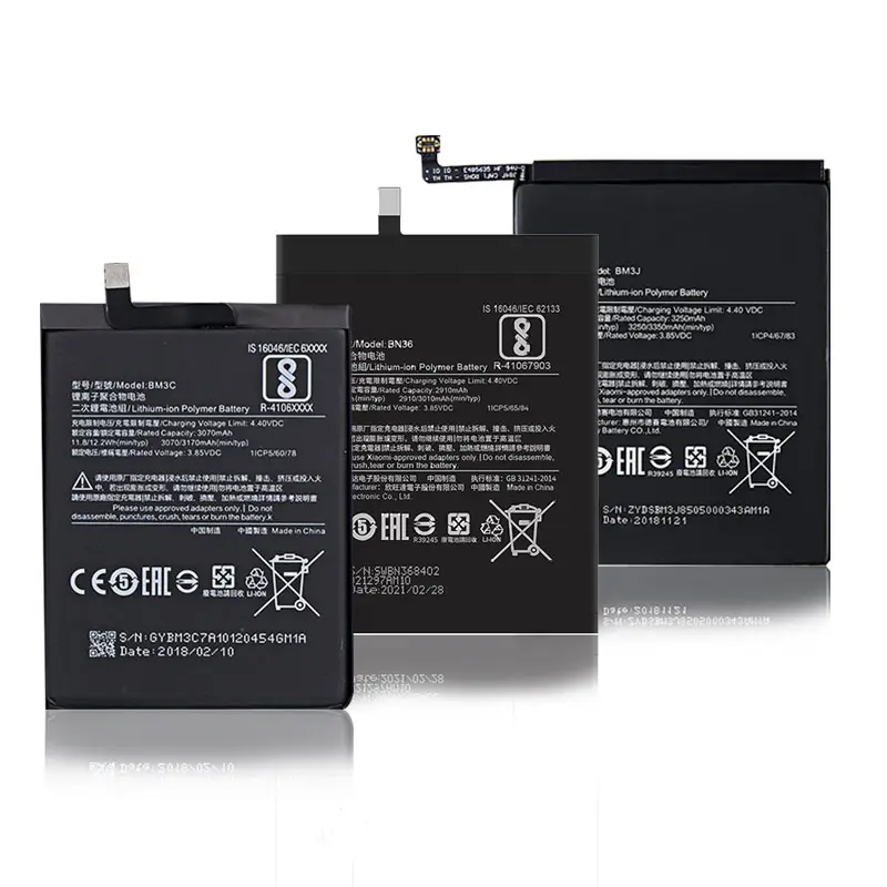 Batterie de remplacement de téléphone pour téléphone portable pour xiaomi redmi note 8 5A 4 A 4x BM4N BN4A BM 46 BN 31 41 43 45 48 Mi batterie