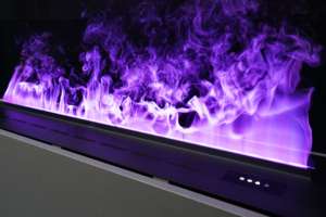 <span class=keywords><strong>Chimenea</strong></span> Eléctrica Decorativa de Lujo con Llama Fría 3D Personalizable, <span class=keywords><strong>Chimenea</strong></span> de Vapor de Agua con Control por Aplicación TUYA - Product Image 3