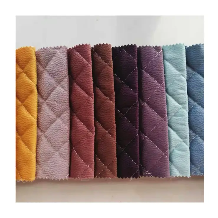 Kunden spezifischer Polyester-Quilt holländischer Samt-Stricks toff für Sofa matratzen bezug