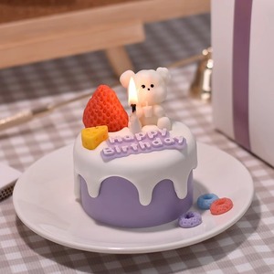 <span class=keywords><strong>Candele</strong></span> Profumate Personalizzate <span class=keywords><strong>a</strong></span> <span class=keywords><strong>Forma</strong></span> <span class=keywords><strong>di</strong></span> <span class=keywords><strong>Torta</strong></span> all'Ingrosso Creative Carine Cibo Dessert Bomboniere Aromatiche per Regalo Ospiti Matrimonio Compleanno - Product Image 3