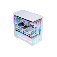 Chasis de PC para Juegos Nuevo al por Mayor, Caja de PC Micro ATX, Hardware para Juegos, Cajas y Torres de PC, Gabinete de PC para Juegos RGB de Vidrio