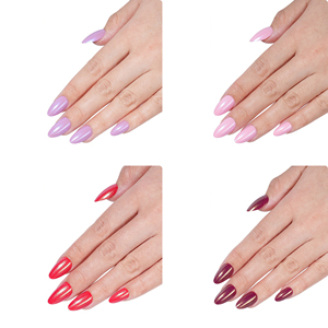 Ongles à presser carrés effilés scintillants effet esthétique de salon, <span class=keywords><strong>invisibles</strong></span>, sans couture, en ABS de qualité supérieure - Product Image 2