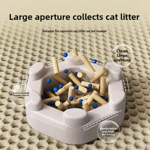 แผ่นรองทรายแมวกันลื่น ขนาดใหญ่พิเศษ สองชั้น ป้องกันการหก ป้องกันการติดตามรอย ควบคุมการรั่วซึม แผ่นรองกันทรายแมวกระเด็น - Product Image 3