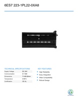 Módulo de E/S Digital Mixto Siemens 6ES7 223-1PL22-0XA8 EM223 Usado, Controlador de Programación PLC Inteligente para Automatización Industrial