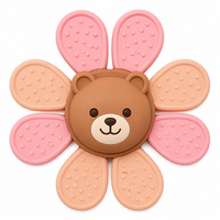 Jouet rotatif en silicone pour bébé, ours mignon, non toxique, respectueux de l'environnement, puzzle pour bébés de 0 à 24 mois, unisexe